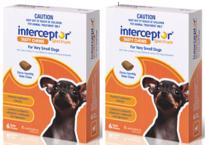 Interceptor Sprectrum X-Small, up to 8lbs, 6 Tablets
