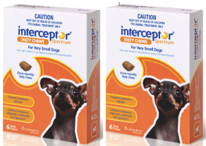 Interceptor Sprectrum X-Small, 6 Tablets