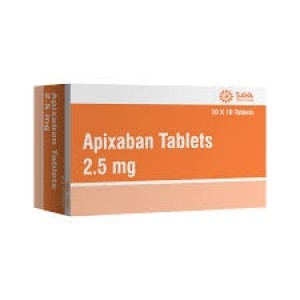 Apixaban  (Eliquis) 2.5mg 100 Tablets