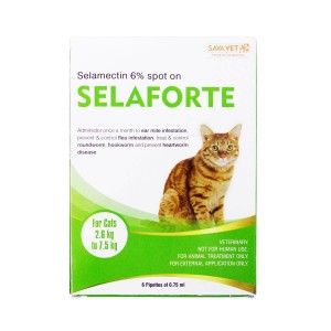 Selaforte for Cats (Generic Revolution) 5-17lbs, 6 pipettes