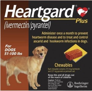 Heartgard Plus Brand Ivermectin for Large Dog 51-100 lbs, 6 Tab