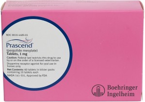 Prascend (Pergolide Mesylate) 1mg, 60 Tabs