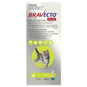 Bravecto Plus Small Cat 2-6 lbs