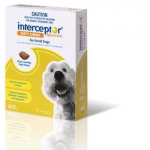 Interceptor Sprectrum Small, 8-25lbs, 6 Tablets