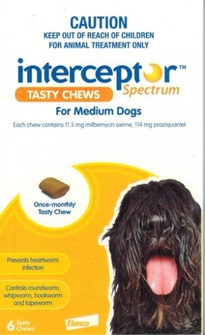 Interceptor Spectrum Medium, 6 Tablets