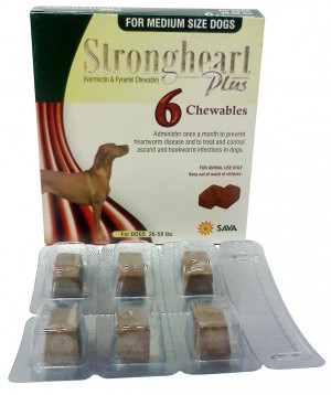 Strongheart Generic Heartgard Plus for Medium Dog 26-50 lbs, 6